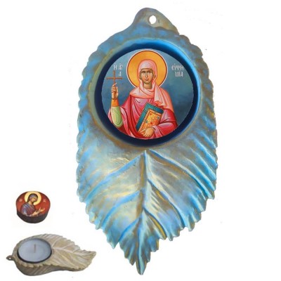 ΑΓΙΑ ΕΥΦΗΜΙΑ - Εικόνα σε Φύλλο με Ρεσώ