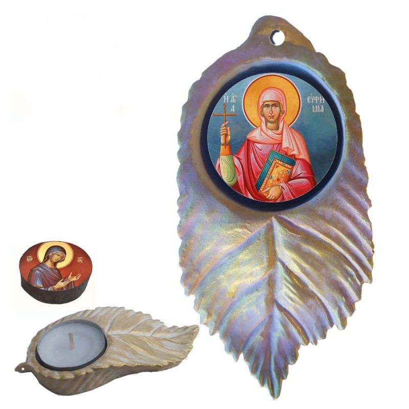 ΑΓΙΑ ΕΥΦΗΜΙΑ - Εικόνα σε Φύλλο με Ρεσώ