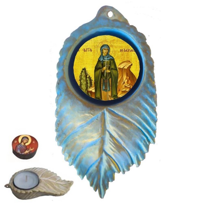 ΑΓΙΑ ΜΑΚΡΙΝΑ - Εικόνα σε Φύλλο με Ρεσώ