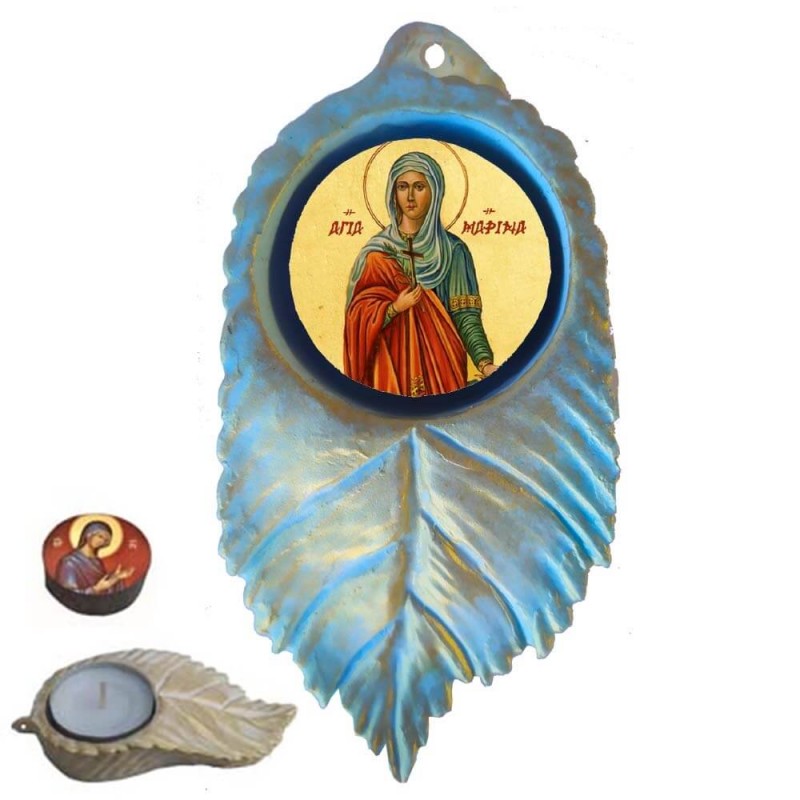 ΑΓΙΑ ΜΑΡΙΝΑ - Εικόνα σε Φύλλο με Ρεσώ