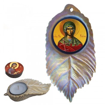 ΑΓΙΑ ΜΑΡΙΝΑ - Εικόνα σε Φύλλο με Ρεσώ