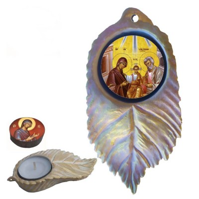 ΑΓΙΑ ΟΙΚΟΓΕΝΕΙΑ - Εικόνα σε Φύλλο με Ρεσώ