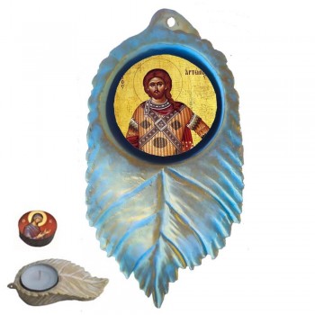 ΑΓΙΟΣ ΑΡΤΕΜΙΟΣ - Εικόνα σε Φύλλο με Ρεσώ