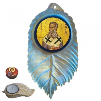 ΑΓΙΟΣ ΑΘΑΝΑΣΙΟΣ - Εικόνα σε Φύλλο με Ρεσώ