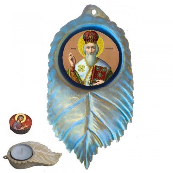 ΑΓΙΟΣ ΑΧΙΛΛΕΙΟΣ - Εικόνα σε Φύλλο με Ρεσώ