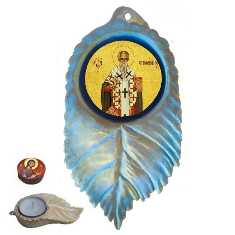 ΑΓΙΟΣ ΕΠΙΦΑΝΙΟΣ - Εικόνα σε Φύλλο με Ρεσώ