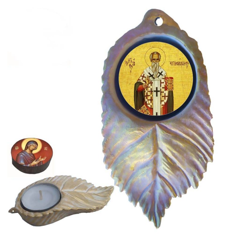 ΑΓΙΟΣ ΕΠΙΦΑΝΙΟΣ - Εικόνα σε Φύλλο με Ρεσώ