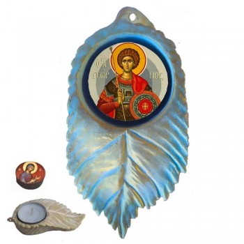 ΑΓΙΟΣ ΓΕΩΡΓΙΟΣ - Εικόνα σε Φύλλο με Ρεσώ