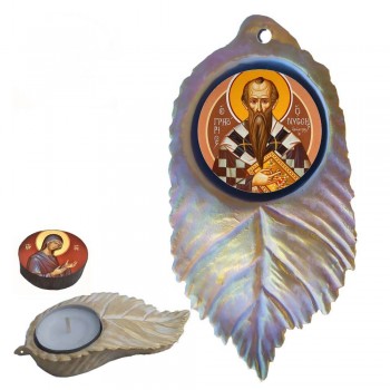 ΑΓΙΟΣ ΓΡΗΓΟΡΙΟΣ Ο ΝΥΣΣΗΣ - Εικόνα σε Φύλλο με Ρεσώ