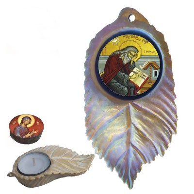 ΑΓΙΟΣ ΙΣΑΑΚ - Εικόνα σε Φύλλο με Ρεσώ