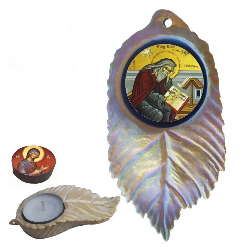 ΑΓΙΟΣ ΙΣΑΑΚ - Εικόνα σε Φύλλο με Ρεσώ