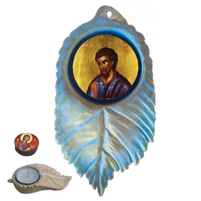 ΑΓΙΟΣ ΛΟΥΚΑΣ - Εικόνα σε Φύλλο με Ρεσώ