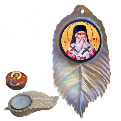 ΑΓΙΟΣ ΝΕΚΤΑΡΙΟΣ - Εικόνα σε Φύλλο με Ρεσώ