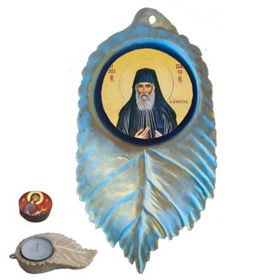 ΑΓΙΟΣ ΠΑΪΣΙΟΣ - Εικόνα σε Φύλλο με Ρεσώ