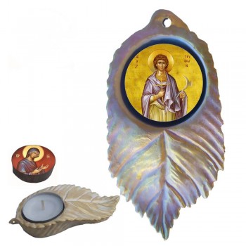 ΑΓΙΟΣ ΤΡΥΦΩΝ - Εικόνα σε Φύλλο με Ρεσώ