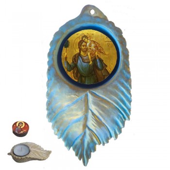 ΑΓΙΟΣ ΧΡΙΣΤΟΦΟΡΟΣ - Εικόνα σε Φύλλο με Ρεσώ