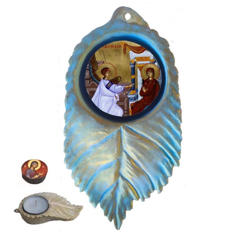 ΕΥΑΓΓΕΛΙΣΜΟΣ ΤΗΣ ΘΕΟΤΟΚΟΥ - Εικόνα σε Φύλλο με Ρεσώ