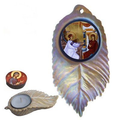 ΕΥΑΓΓΕΛΙΣΜΟΣ ΤΗΣ ΘΕΟΤΟΚΟΥ - Εικόνα σε Φύλλο με Ρεσώ