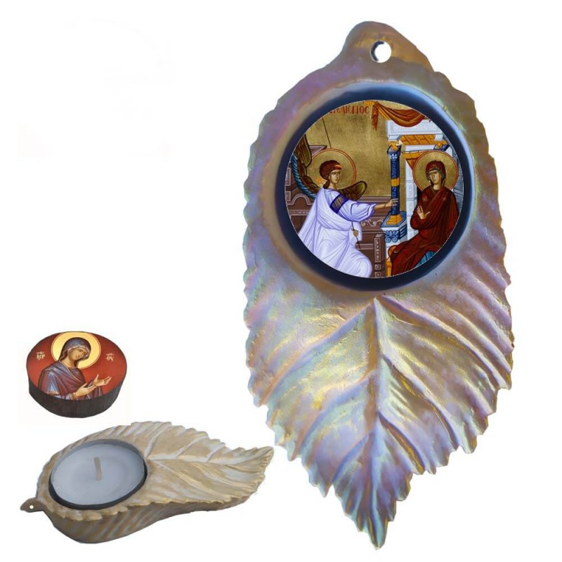 ΕΥΑΓΓΕΛΙΣΜΟΣ ΤΗΣ ΘΕΟΤΟΚΟΥ - Εικόνα σε Φύλλο με Ρεσώ