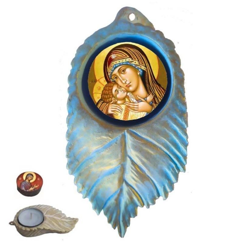 ΠΑΝΑΓΙΑ ΜΗΤΗΡ ΘΕΟΥ - Εικόνα σε Φύλλο με Ρεσώ