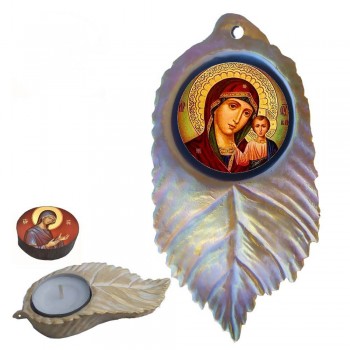 ΠΑΝΑΓΙΑ ΘΕΟΤΟΚΟΣ - Εικόνα σε Φύλλο με Ρεσώ