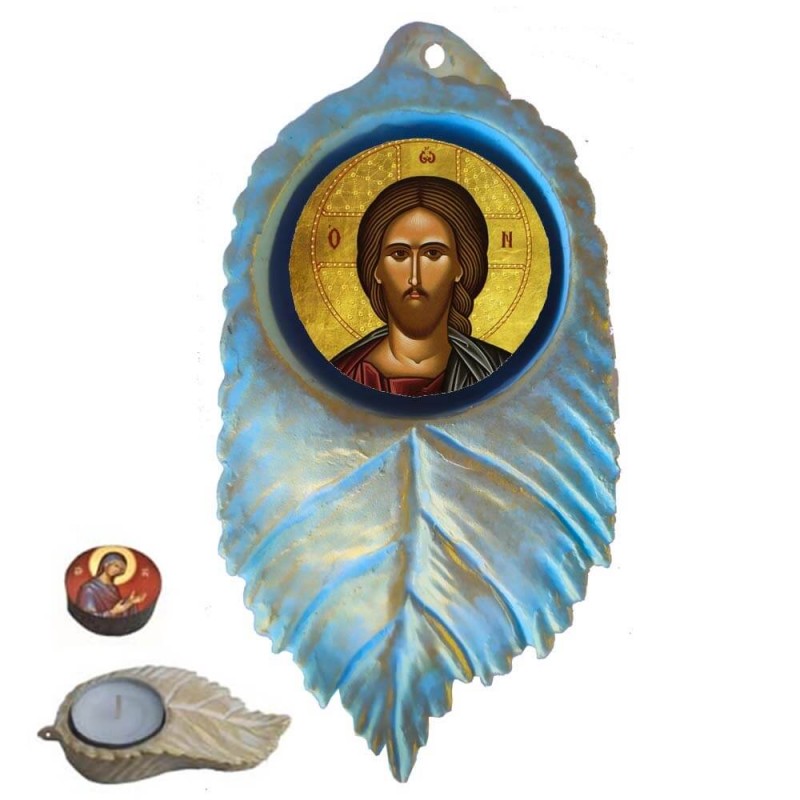 ΙΗΣΟΥΣ ΧΡΙΣΤΟΣ - Εικόνα σε Φύλλο με Ρεσώ