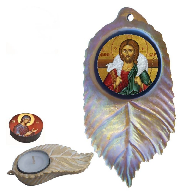 ΙΗΣΟΥΣ ΧΡΙΣΤΟΣ Ο ΚΑΛΟΣ ΠΟΙΜΗΝ - Εικόνα σε Φύλλο με Ρεσώ