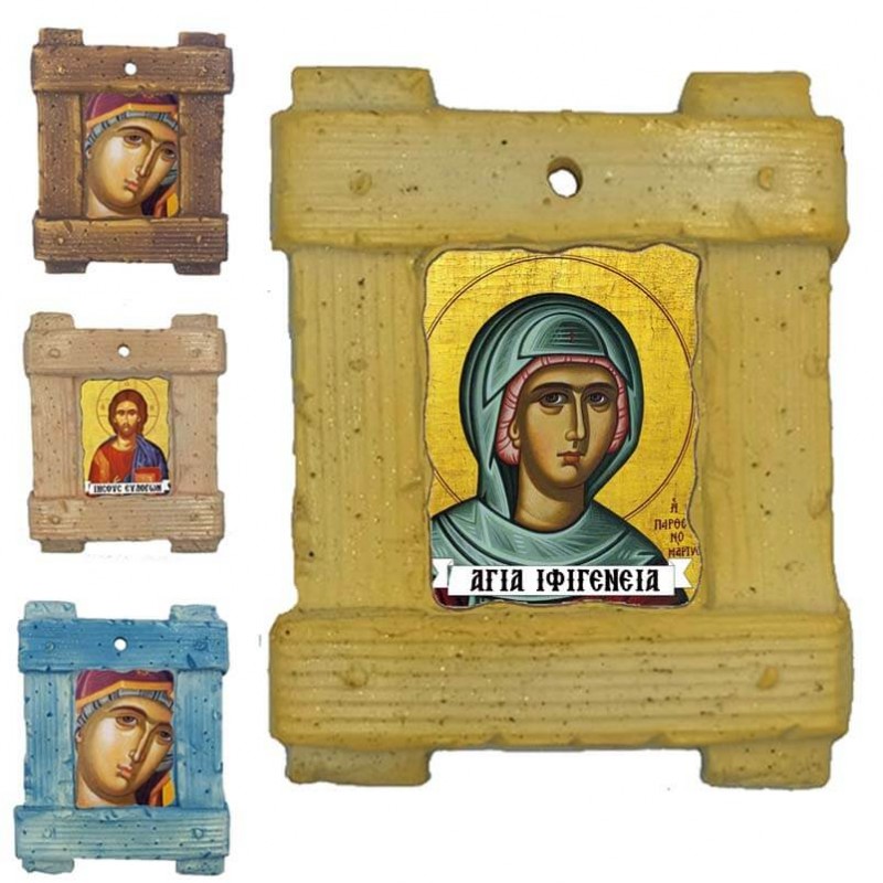 ΑΓΙΑ ΙΦΙΓΕΝΕΙΑ - Εικόνα σε Κεραμικό Καδράκι 