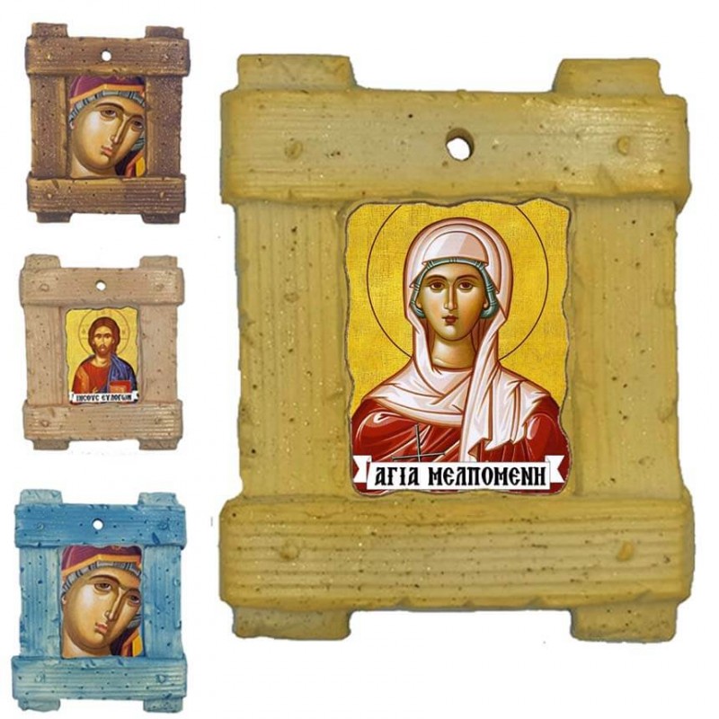 ΑΓΙΑ ΜΕΛΠΟΜΕΝΗ - Εικόνα σε Κεραμικό Καδράκι 