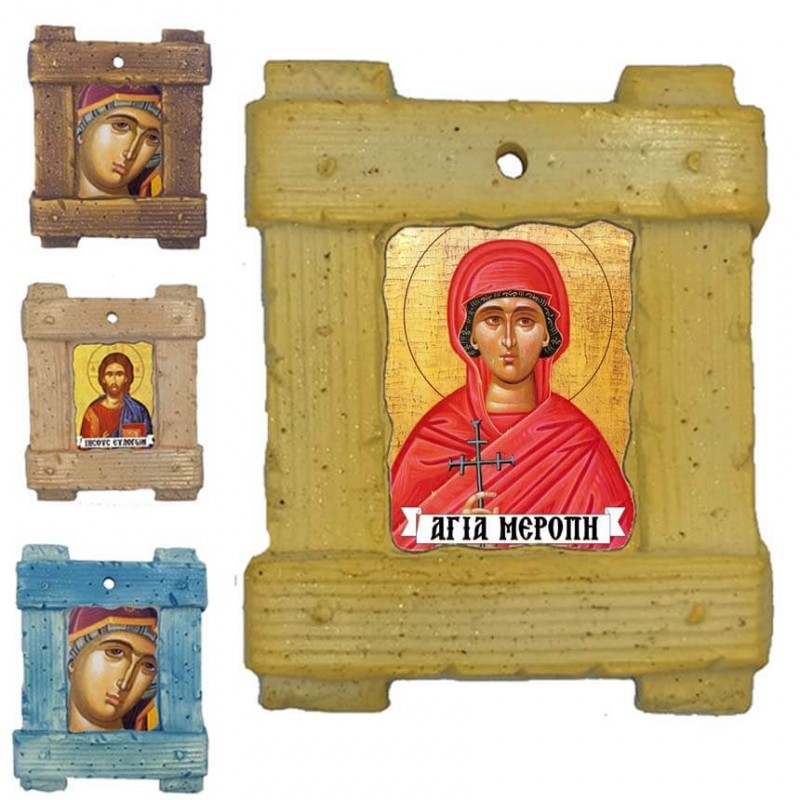 ΑΓΙΑ ΜΕΡΟΠΗ - Εικόνα σε Κεραμικό Καδράκι 