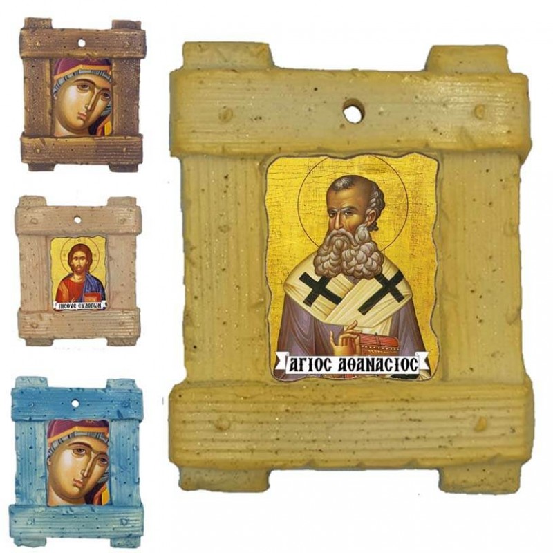 ΑΓΙΟΣ ΑΘΑΝΑΣΙΟΣ - Εικόνα σε Κεραμικό Καδράκι 