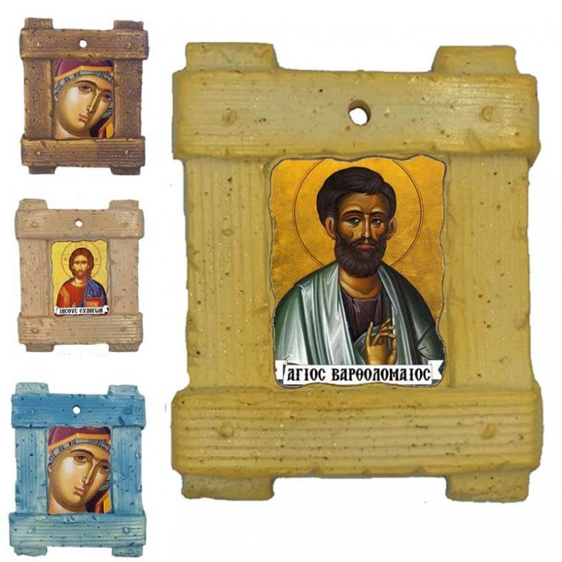 ΑΓΙΟΣ ΒΑΡΘΟΛΟΜΑΙΟΣ - Εικόνα σε Κεραμικό Καδράκι 