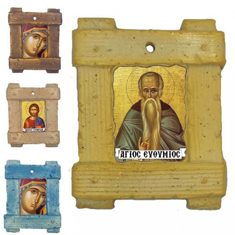 ΑΓΙΟΣ ΕΥΘΥΜΙΟΣ - Εικόνα σε Κεραμικό Καδράκι 