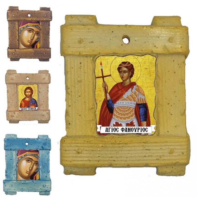 ΑΓΙΟΣ ΦΑΝΟΥΡΙΟΣ - Εικόνα σε Κεραμικό Καδράκι 