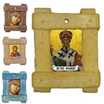ΑΓΙΟΣ ΦΩΚΑΣ - Εικόνα σε Κεραμικό Καδράκι 
