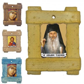 ΑΓΙΟΣ ΙΑΚΩΒΟΣ ΤΣΑΛΙΚΗΣ - Εικόνα σε Κεραμικό Καδράκι 