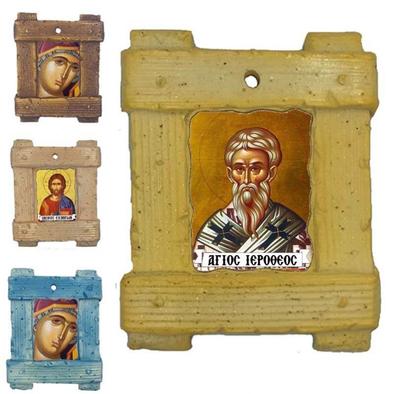ΑΓΙΟΣ ΙΕΡΟΘΕΟΣ - Εικόνα σε Κεραμικό Καδράκι 