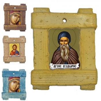 ΑΓΙΟΣ ΙΣΙΔΩΡΟΣ - Εικόνα σε Κεραμικό Καδράκι 
