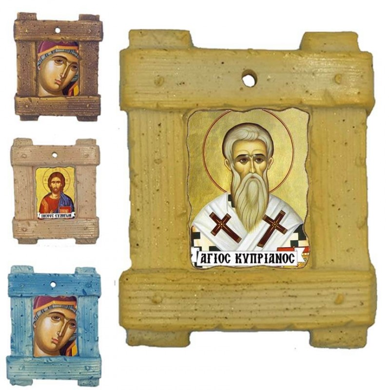 ΑΓΙΟΣ ΚΥΠΡΙΑΝΟΣ - Εικόνα σε Κεραμικό Καδράκι 