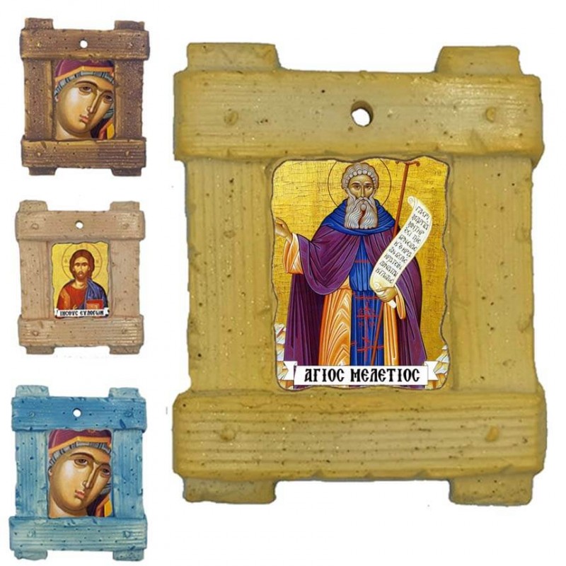ΑΓΙΟΣ ΜΕΛΕΤΙΟΣ - Εικόνα σε Κεραμικό Καδράκι 