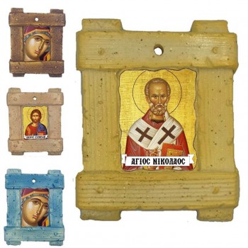 ΑΓΙΟΣ ΝΙΚΟΛΑΟΣ - Εικόνα σε Κεραμικό Καδράκι 