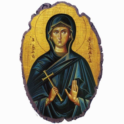 Αγία Ευγενία - Πέτρινη Εικόνα Βάσης & Τοίχου 21cm