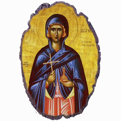 Αγία Μάρθα - Πέτρινη Εικόνα Βάσης & Τοίχου 21cm