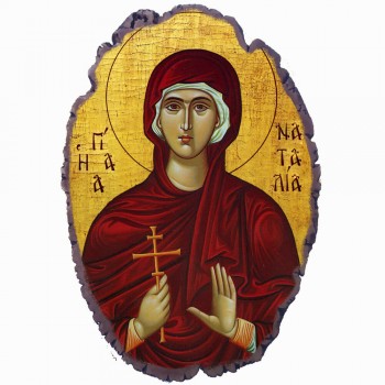 Αγία Ναταλία - Πέτρινη Εικόνα Βάσης & Τοίχου 21cm