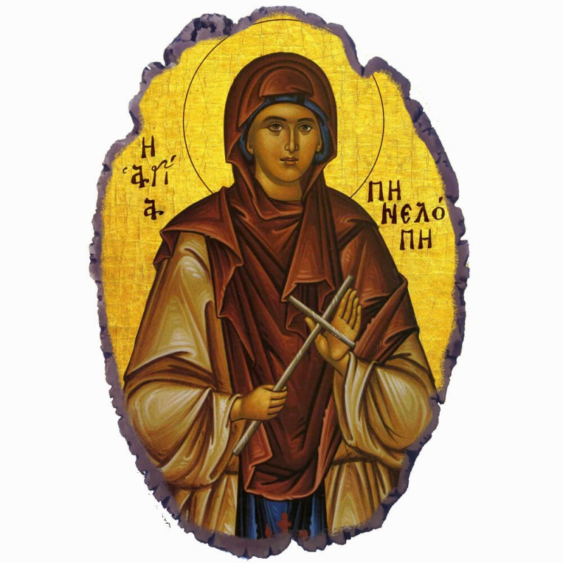 Αγία Πηνελόπη - Πέτρινη Εικόνα Βάσης & Τοίχου 21cm