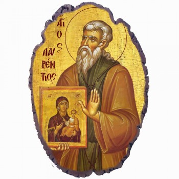 Άγιος Λαυρέντιος - Πέτρινη Εικόνα Βάσης & Τοίχου 21cm