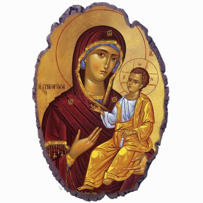 Παναγία Γρηγορούσα - Πέτρινη Εικόνα Βάσης & Τοίχου 21cm