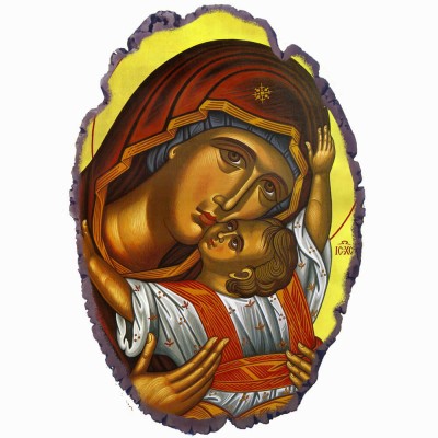 Παναγία Καρδιώτισσα - Πέτρινη Εικόνα Βάσης & Τοίχου 21cm