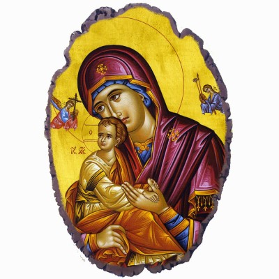 Παναγία Του Πάθους - Πέτρινη Εικόνα Βάσης & Τοίχου 21cm