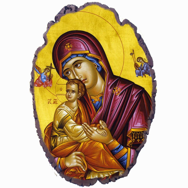 Παναγία Του Πάθους - Πέτρινη Εικόνα Βάσης & Τοίχου 21cm